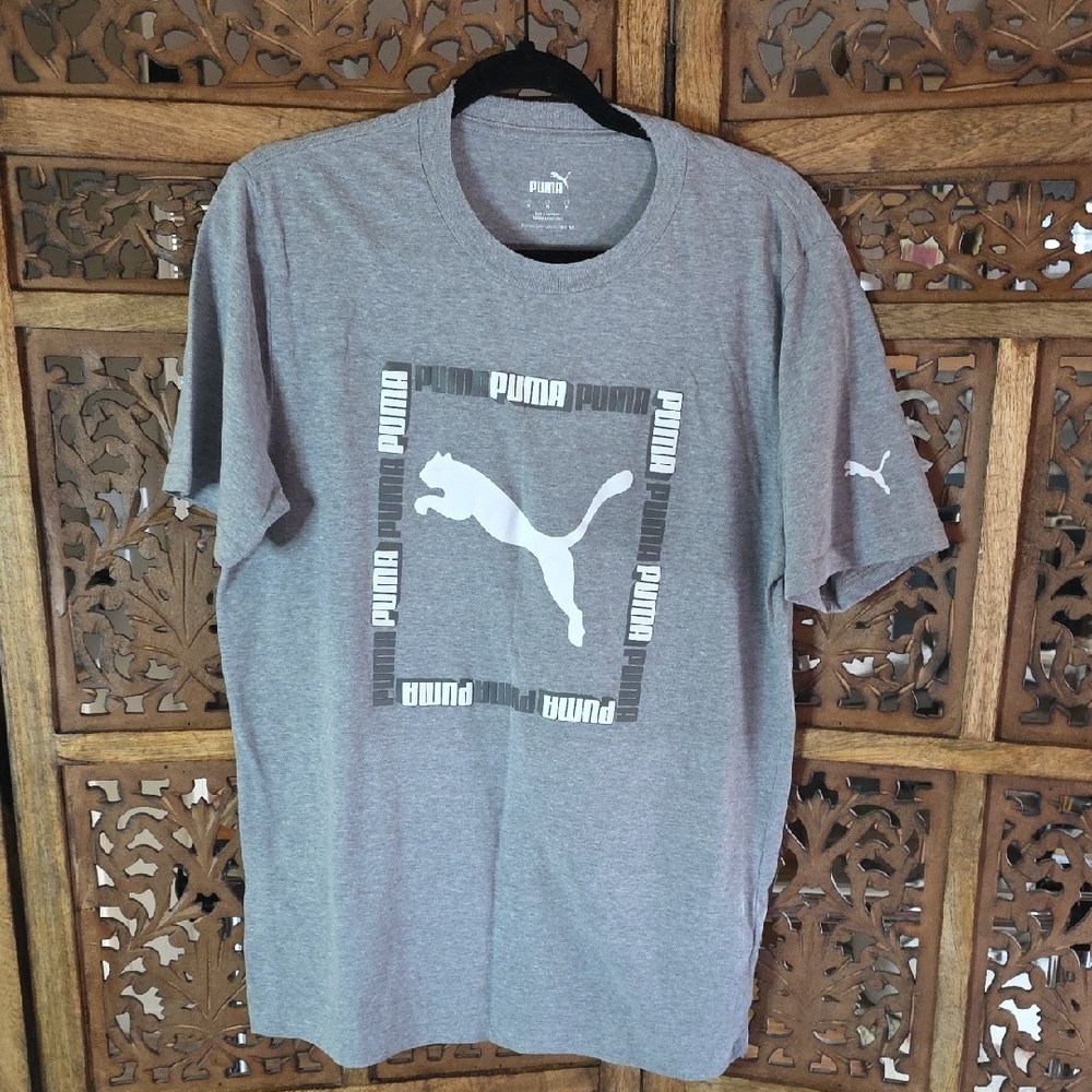 Puma Men's Short Sleeve Tee in Gray